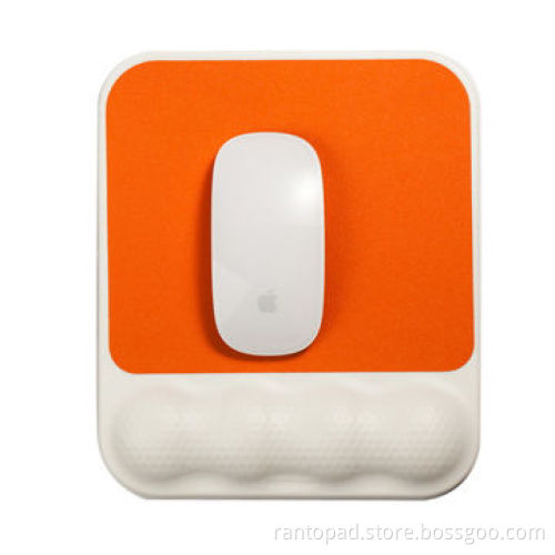 Mouse Pad with Peanut-shaped Gel Wrist Rest, Resin-coated Surface